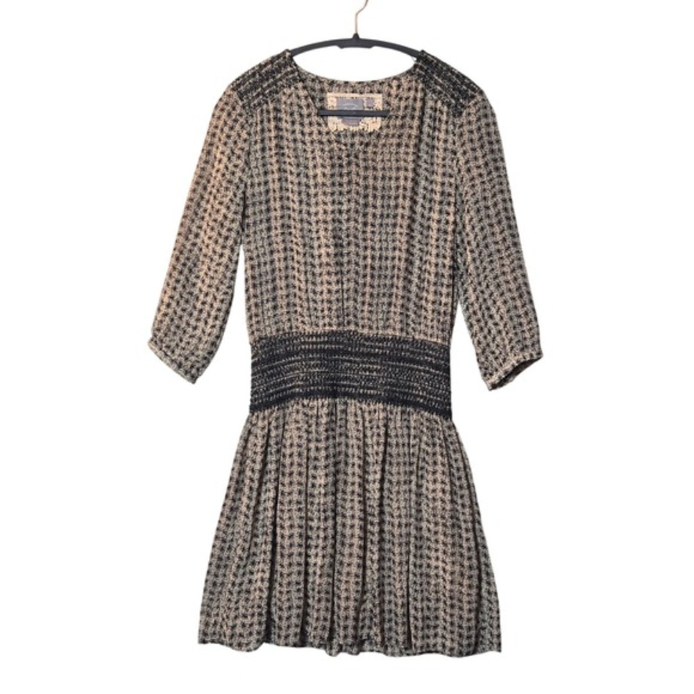 Anthropologie Vanessa Virginia Smocked Waist Daytripper‎ Dress SP Boho Feminine